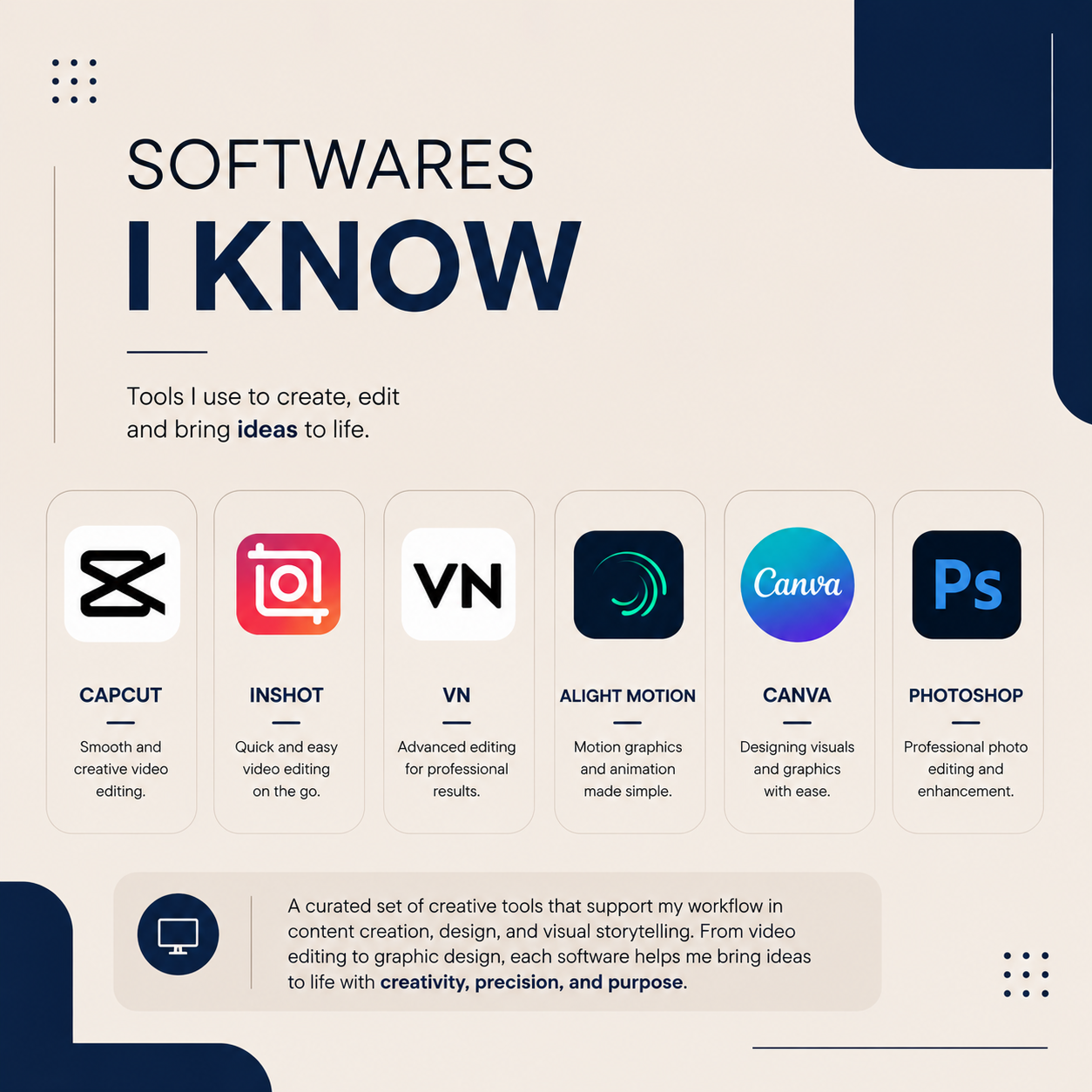 Creative digital services by Rifa Maryam including graphic design, content creation, photography, videography, and social media management